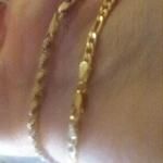 14K Solid Yellow Gold 5.75mm Figaro Link Chain Necklace