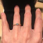 10K Solid Yellow Gold 3mm Blue Aquamarine Ring March Birthstone Jewelry