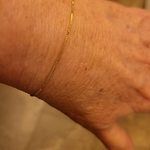 10K Solid Yellow Gold 1.1mm Box Link Chain Anklet Summer Beach Foot Ankle Bracelet