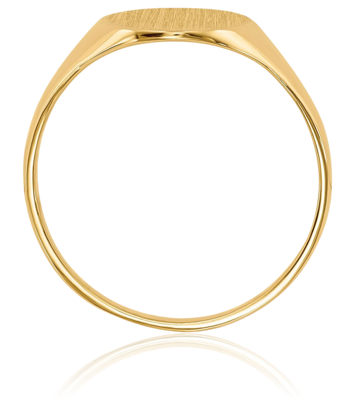 10K Solid Yellow Gold Custom Engraved Signet Ring - Picture 15 of 74