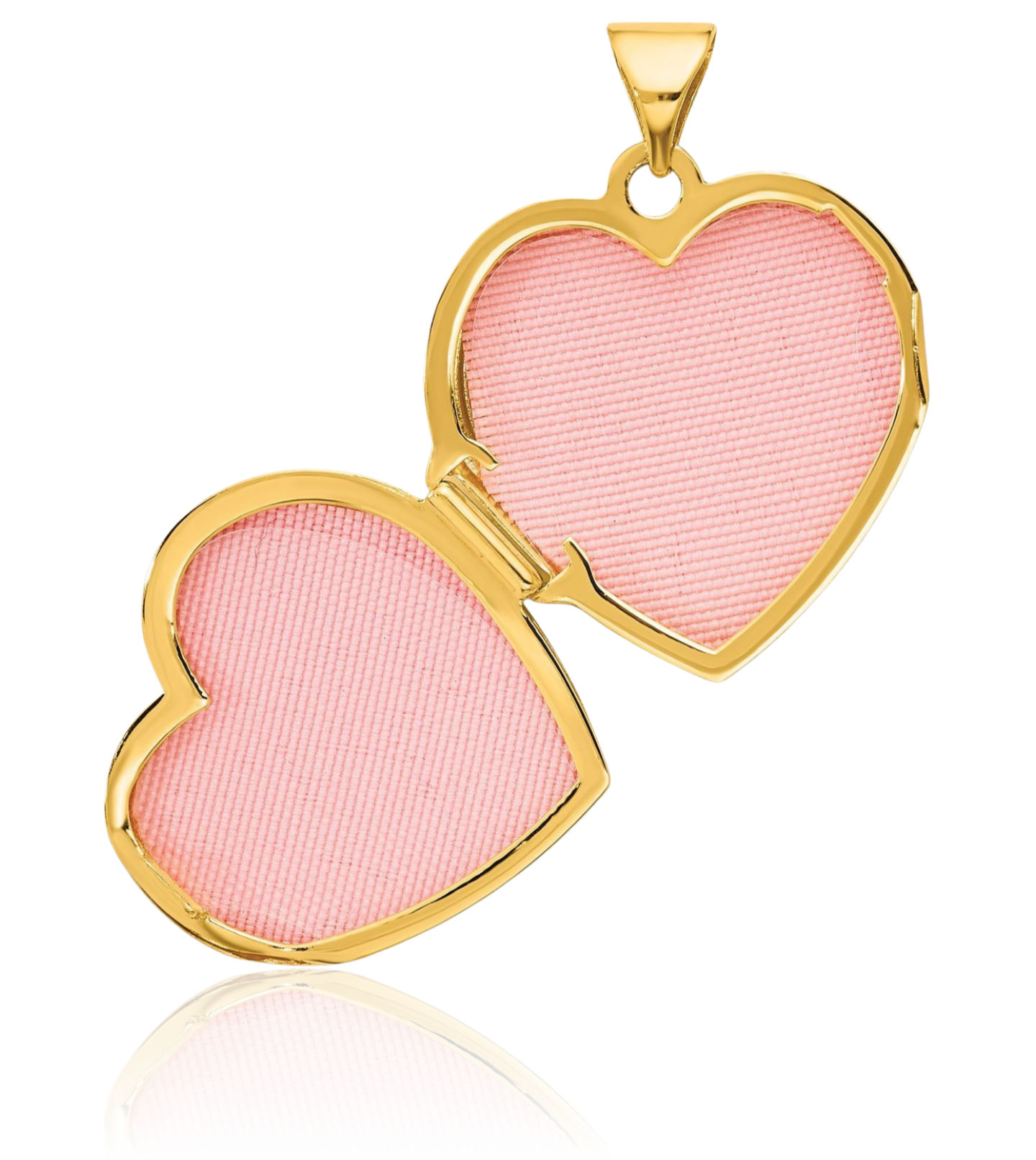 14K Solid Two Tone Gold Key My Heart Reversible Photo Locket Necklace - Picture 8 of 14