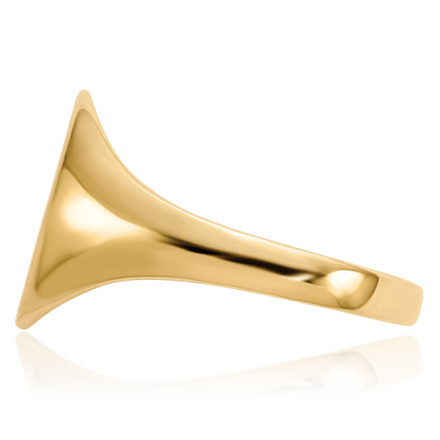 14K Solid Yellow Gold Custom Engraved Signet Ring - Picture 20 of 80