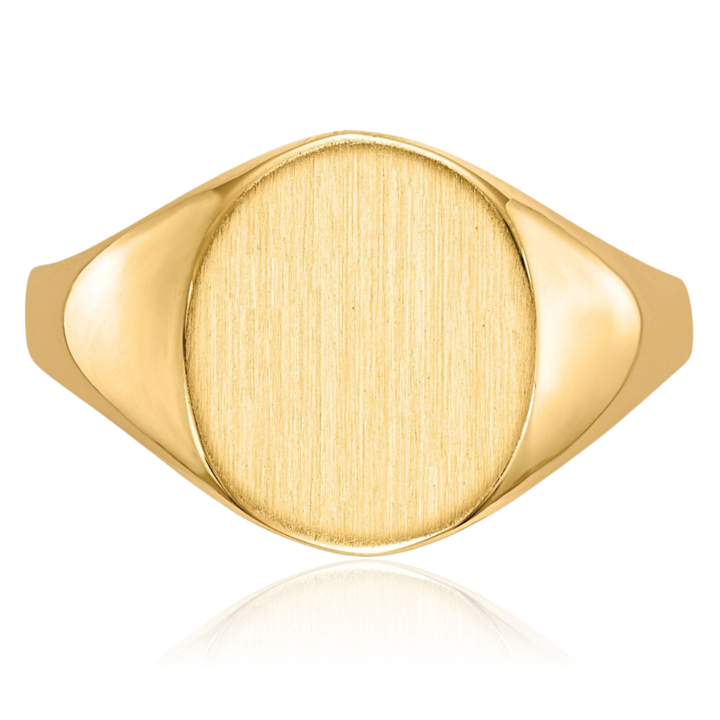 14K Solid Yellow Gold Custom Engraved Signet Ring - Picture 21 of 80