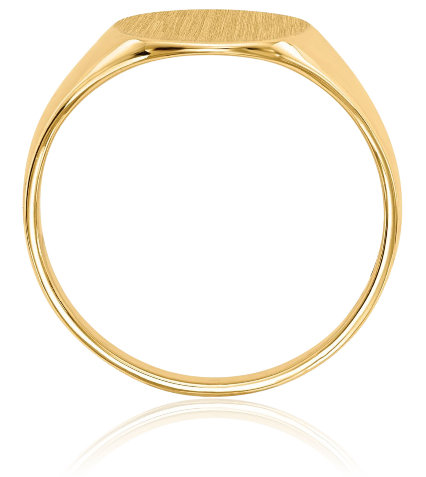 14K Solid Yellow Gold Custom Engraved Signet Ring - Picture 19 of 80
