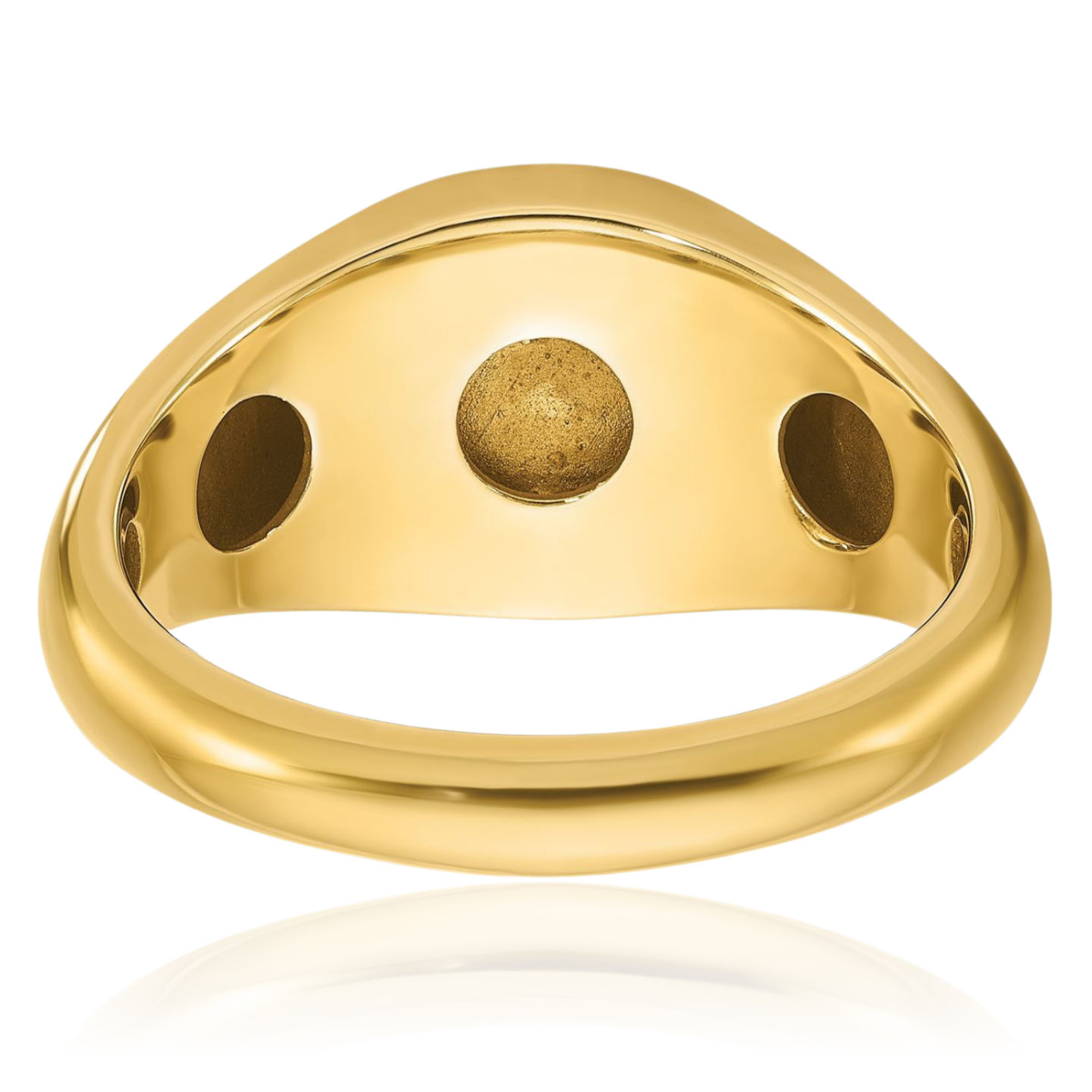 14K Solid Yellow Gold Mens Ruby Stone Statement Ring - Picture 20 of 100