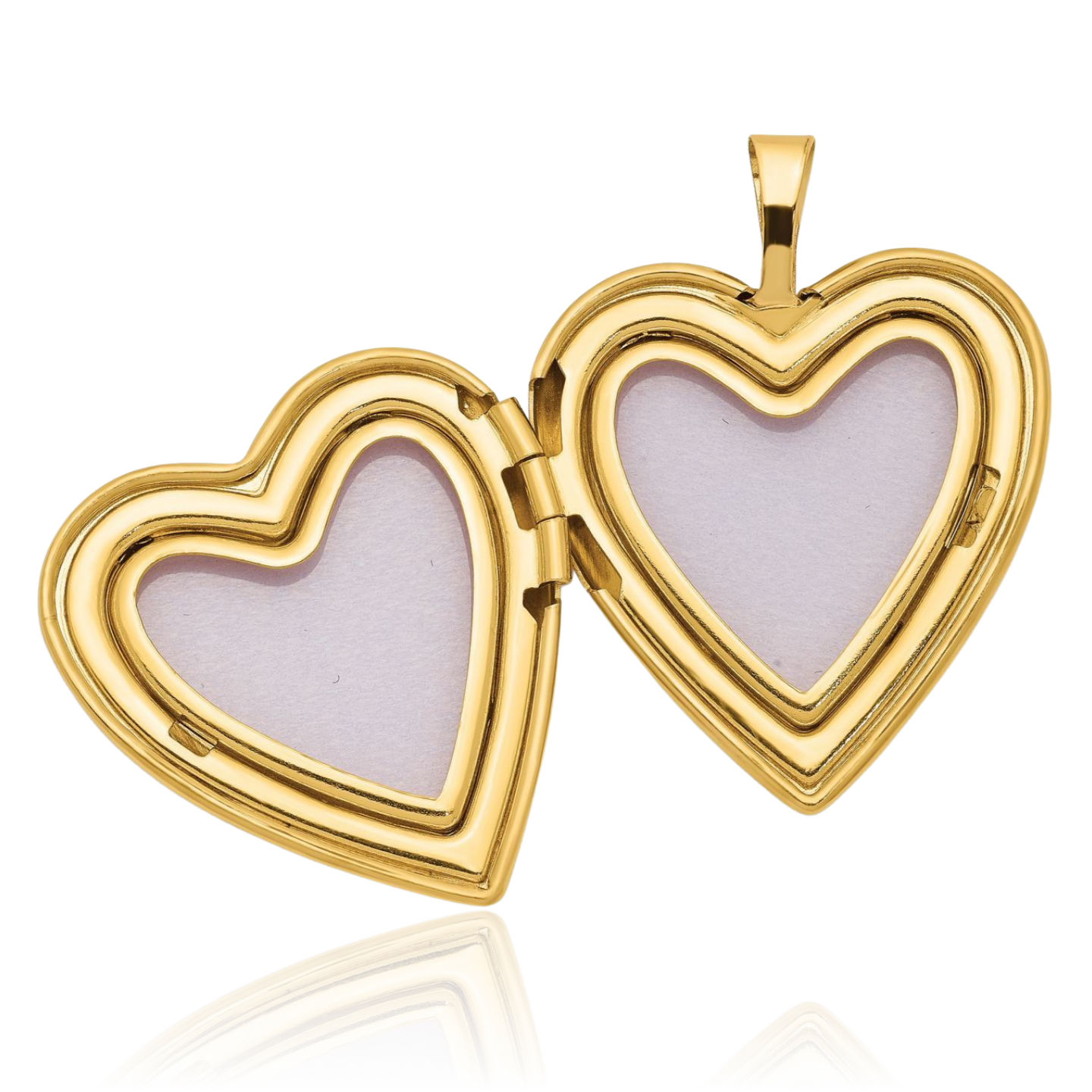 14K Solid Yellow Gold Rose Heart Locket Necklace - Picture 7 of 14