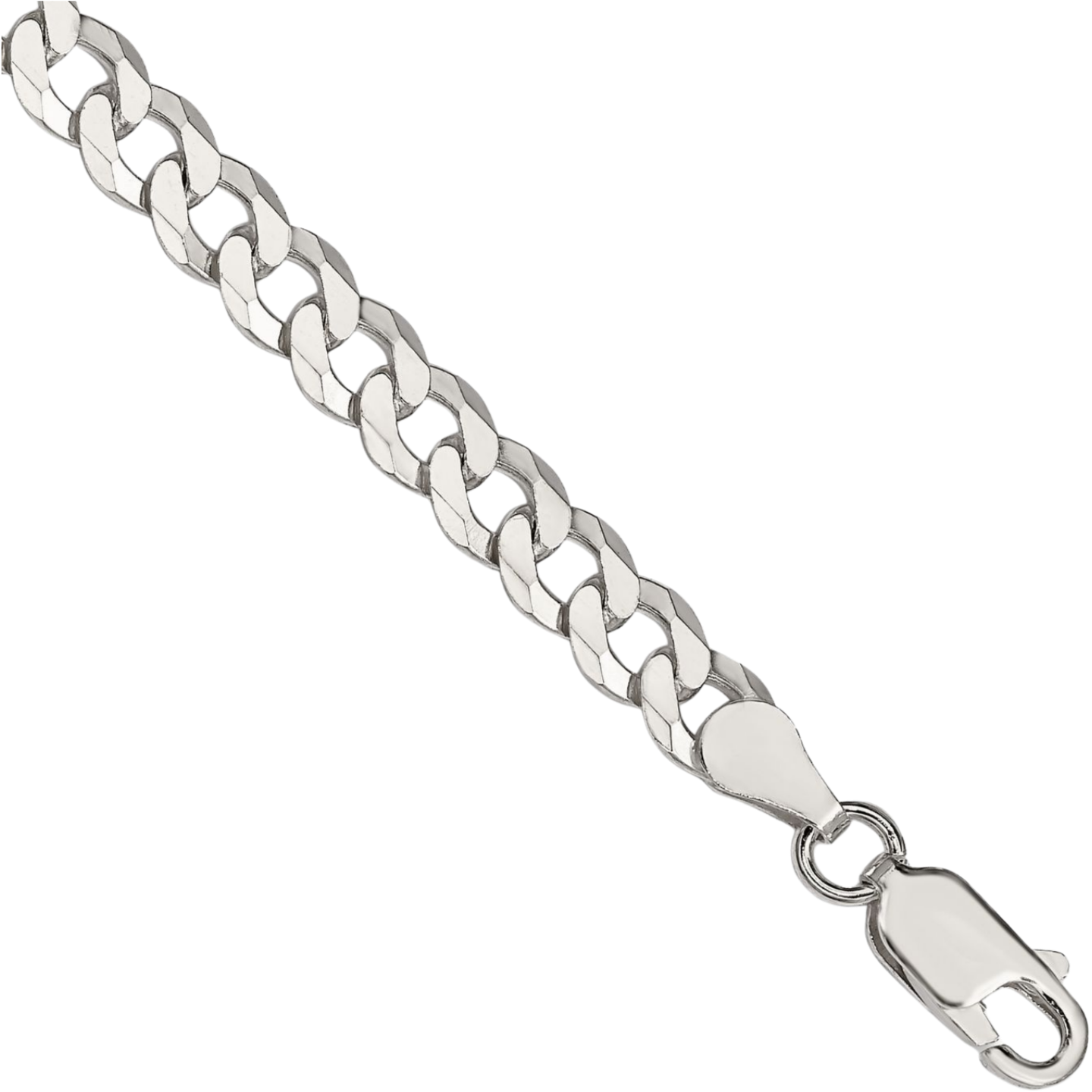 925 Sterling Silver 5mm Curb Link Chain Bracelet