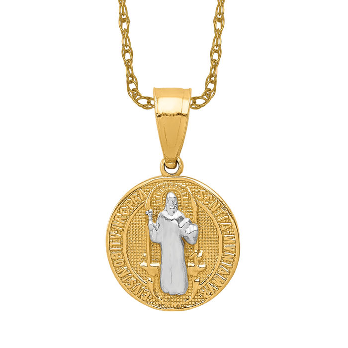 10K Gold San Benito Protection Pendant hot