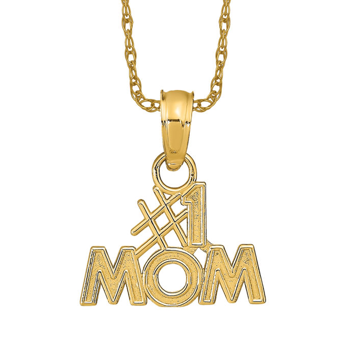 Women's 14k offers Yellow Gold Love #1 MOM Pend