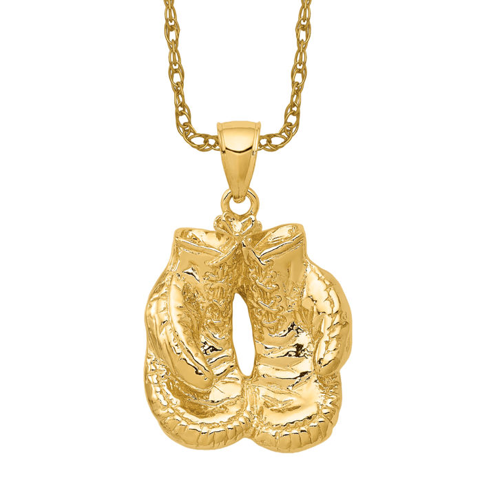 Boxing Gloves 14k solid gold 2024 pendant