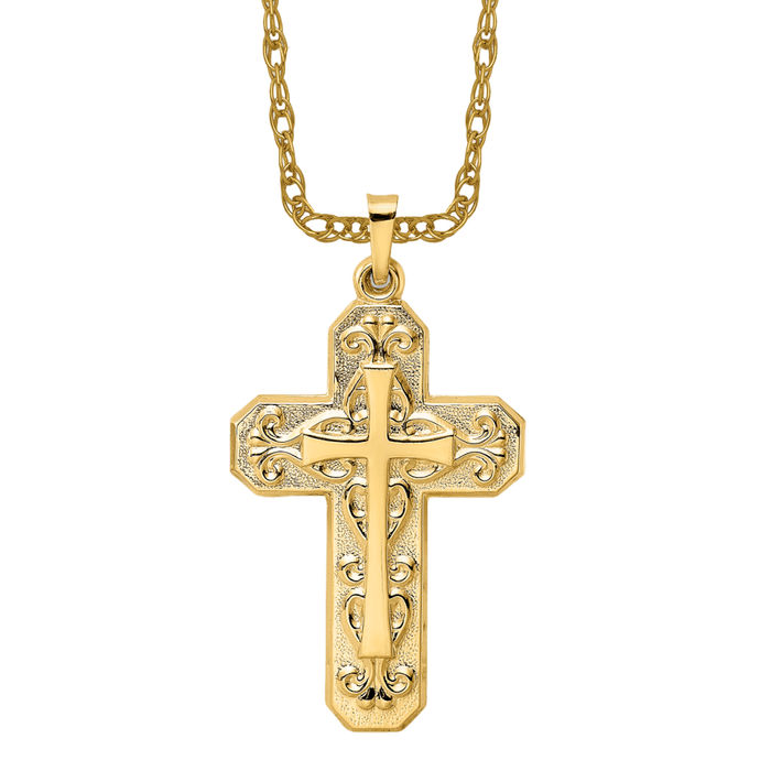 Charm 14k Double Images Religious store