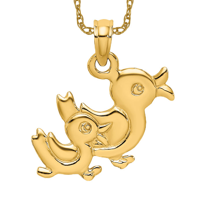 Duck head shops necklace