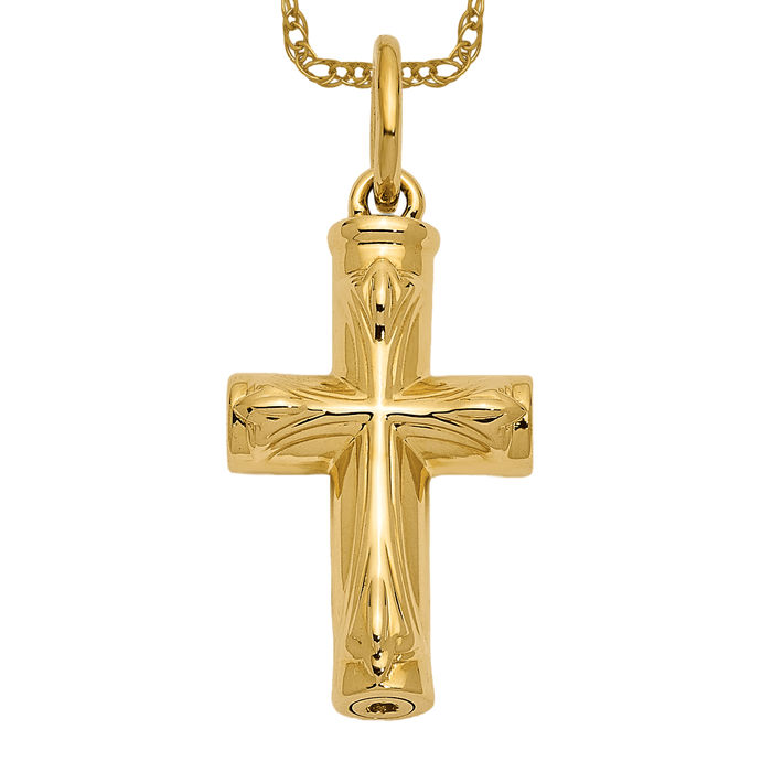 14k Gold Plated Designer newest Holy Cross Necklace