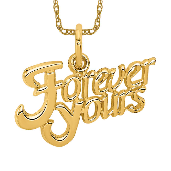 14K Yellow Gold hot I Love My Chief Charm Pendant