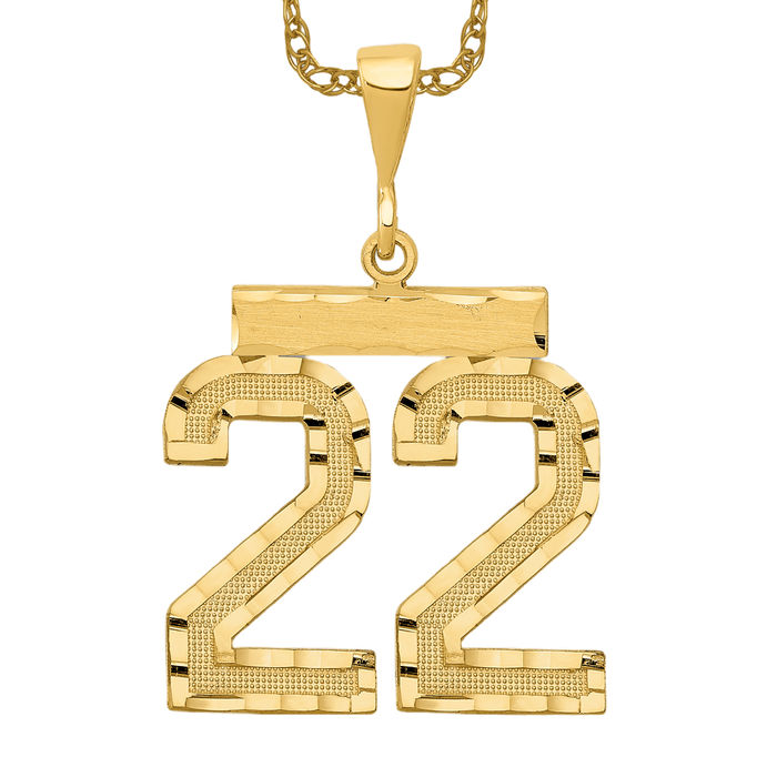 アクセサリー NUMBERING #5401 14k gold plated brass,CZ 14k-yellow-gold-large-brushed-