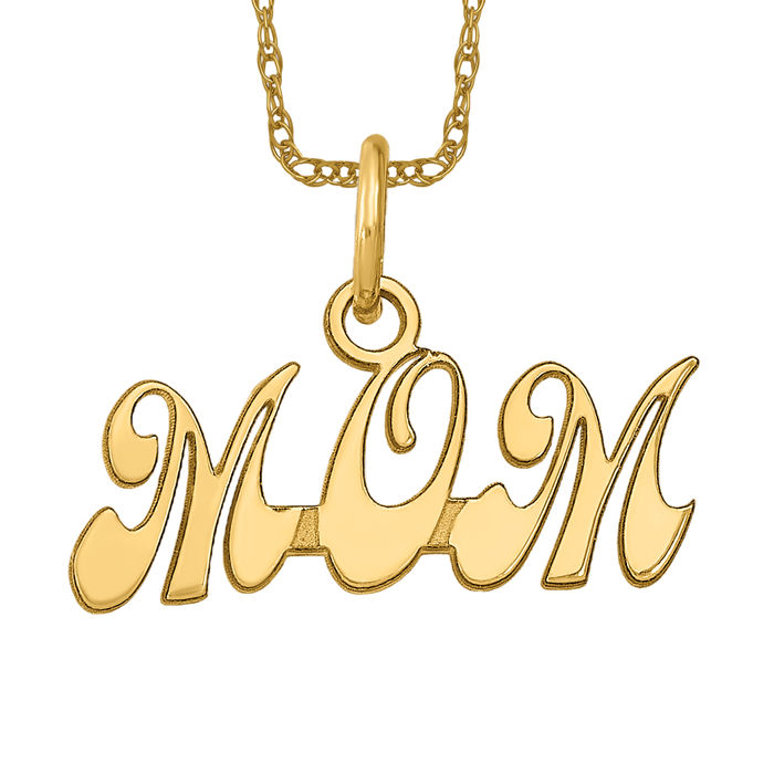 Collana mamma in oro giallo massiccio 14 kt - Foto 9 di 12