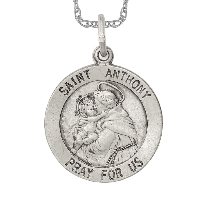Médaille Sant'Anna En Argent 925 - Pendentif Sainte Anne Religieux
