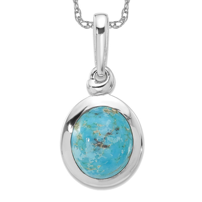 Stunning 925 Sterling Silver Turquoise Necklace 2024