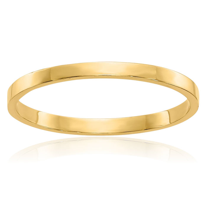 10K Solid Yellow Gold Band Ring