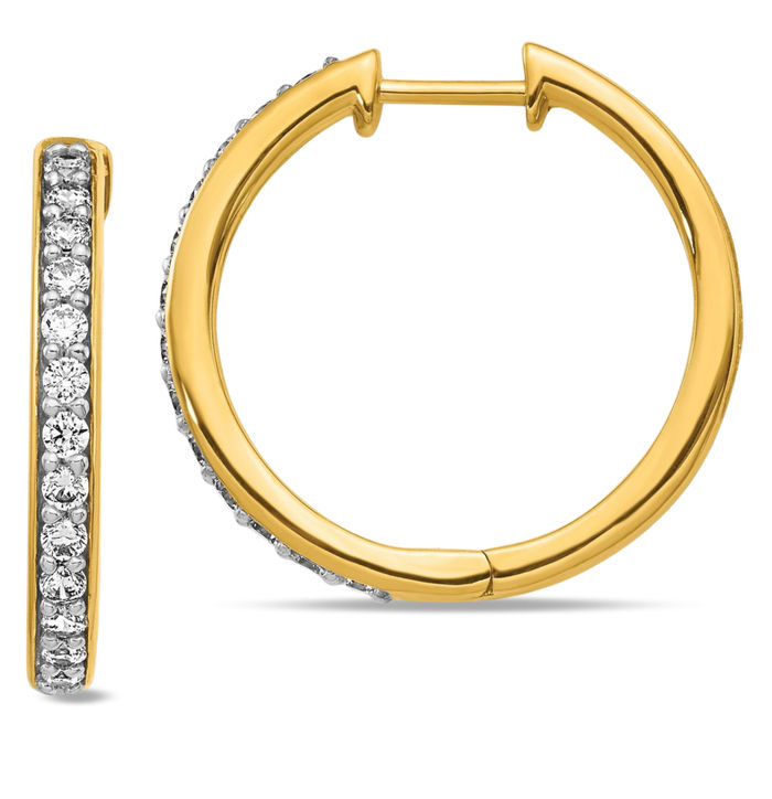 Everlasting Gold 10 k Gold Hoop selling Earrings