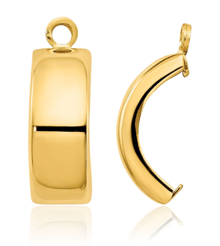 10K Solid Yellow Gold Earring Jackets for Studs