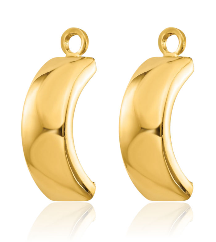 10K Solid Yellow Gold Earring Jackets for Studs