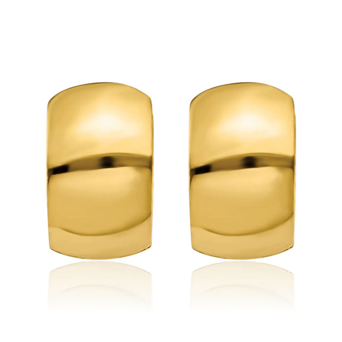 10K Solid Yellow Gold Huggie Mini Hoop Earrings