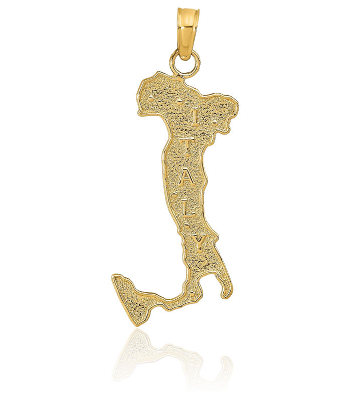 10K Solid Yellow Gold Italy Necklace Chain Pendant Charm