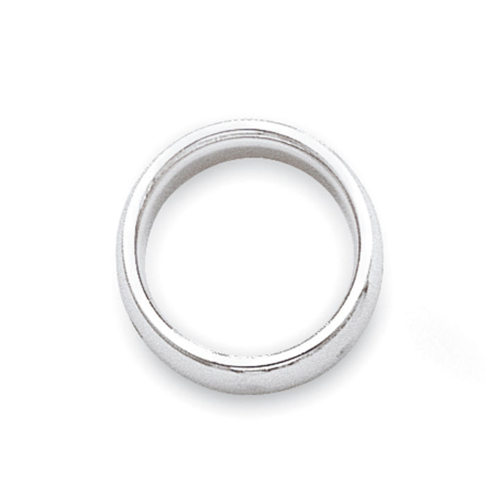 10K Solid White Gold 3mm Comfort Fit Plain Classic Wedding Band Ring