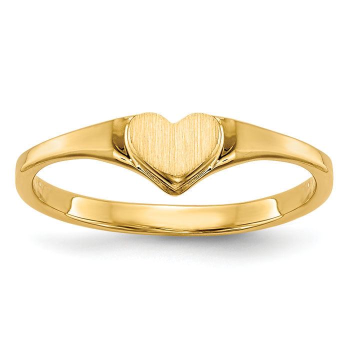 【正規通販】 Yellow Solid 10K Gold eBay | Ring Heart アクセサリー