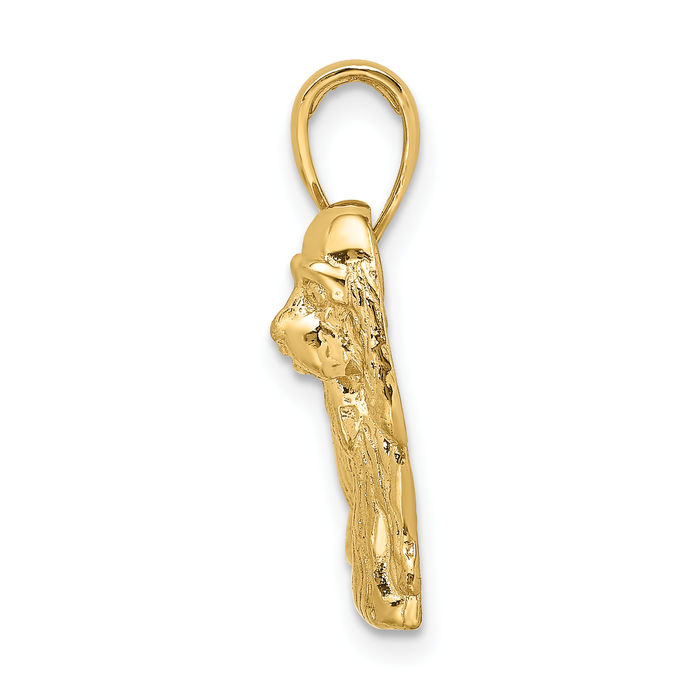 10K Solid Yellow Gold Cocker Spaniel Dog Necklace Chain Pendant Charm