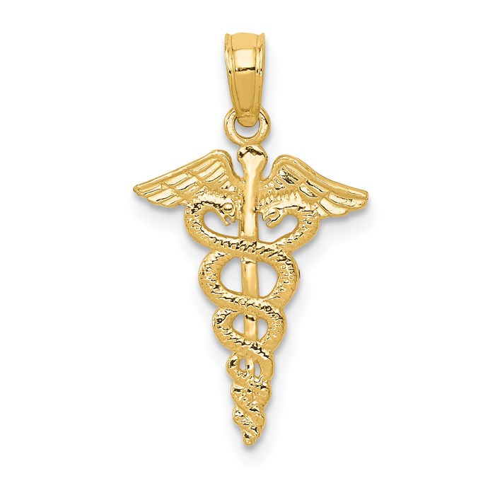 Oro amarillo macizo 10k enfermera caduceo paramédico emt doctor estudiante de medicina... - Imagen 10 de 12