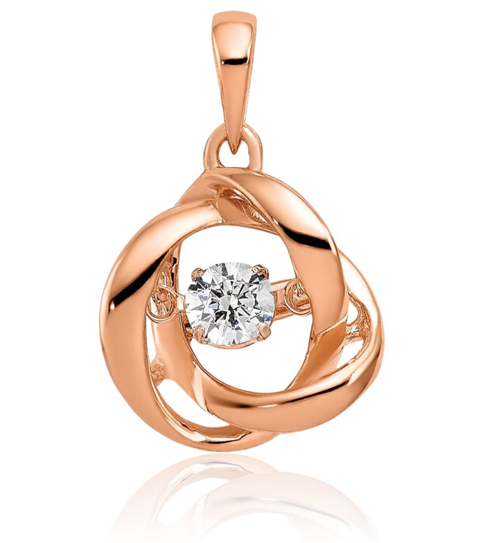 14K Solid Rose Pink Gold Diamond Rings Necklace Chain Pendant Charm