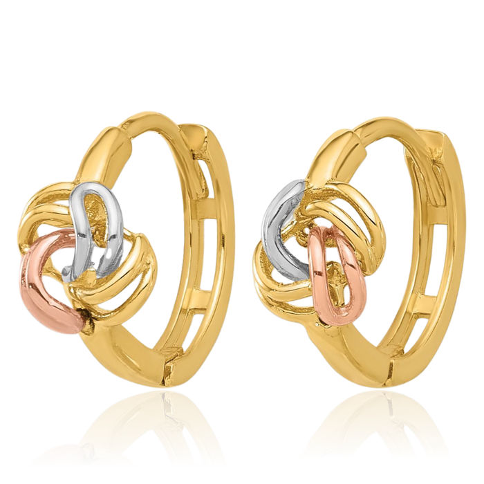 14K Two-tone Gold Small/Mini Our Lady Of Guadalupe Charm Pendant (16mm x 9m