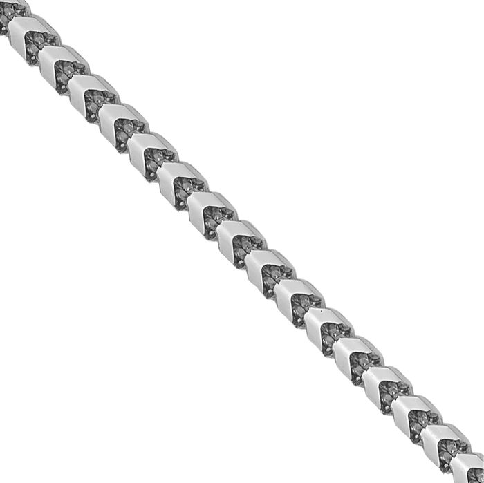 14K Solid White Gold 1.25mm Franco Link Chain Necklace