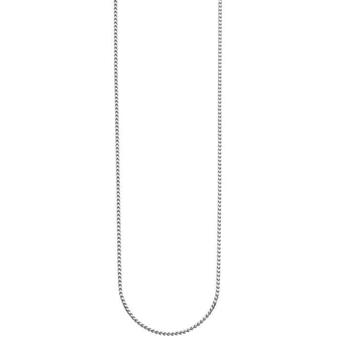 14K Solid White Gold 1.5mm Franco Link Chain Necklace