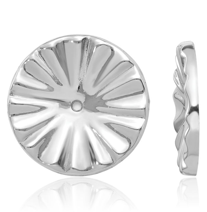 14K Solid White Gold Earring Jackets for Studs