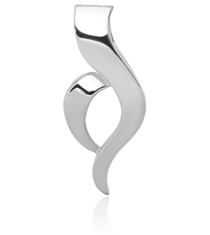 14K Solid White Gold Cubetto Omega Snake Necklace Chain Pendant Charm
