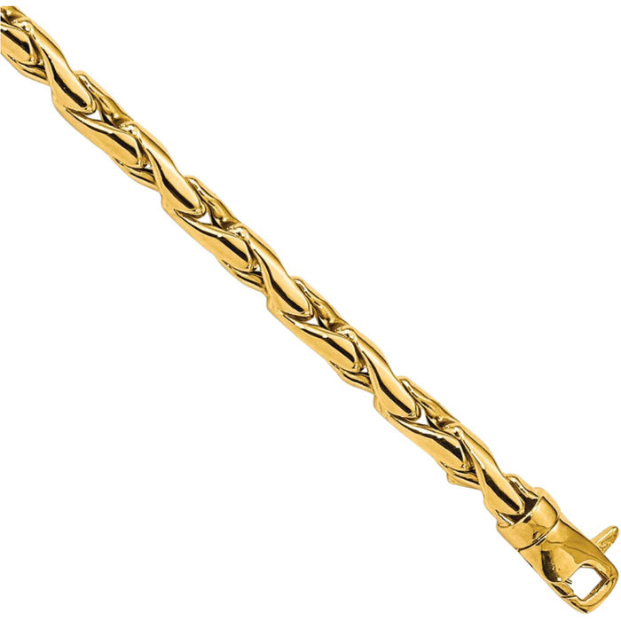 14K Solid Yellow Gold 3.25mm Link Chain Bracelet