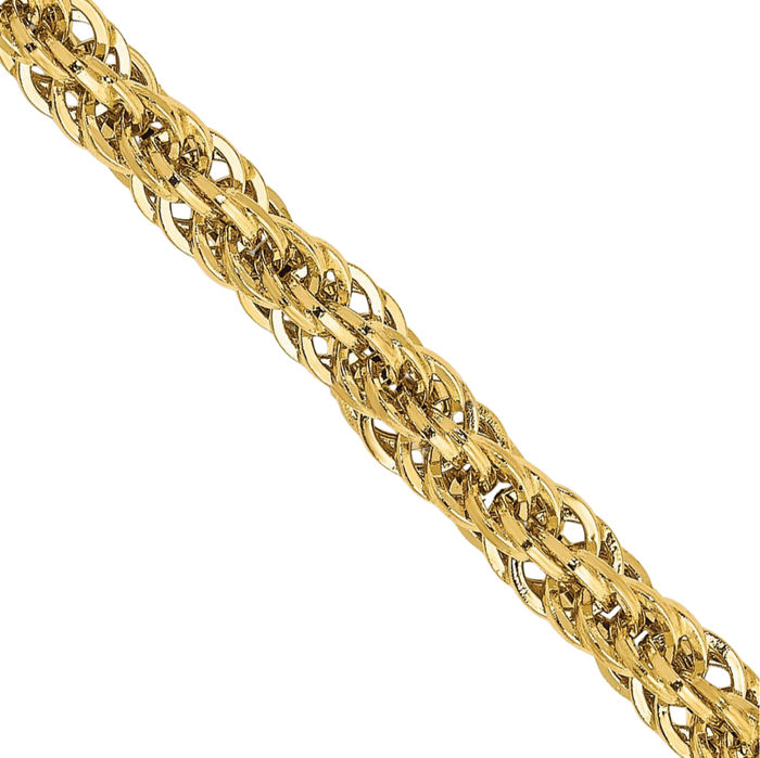 14K Solid Yellow Gold 3.3mm Chain Necklace