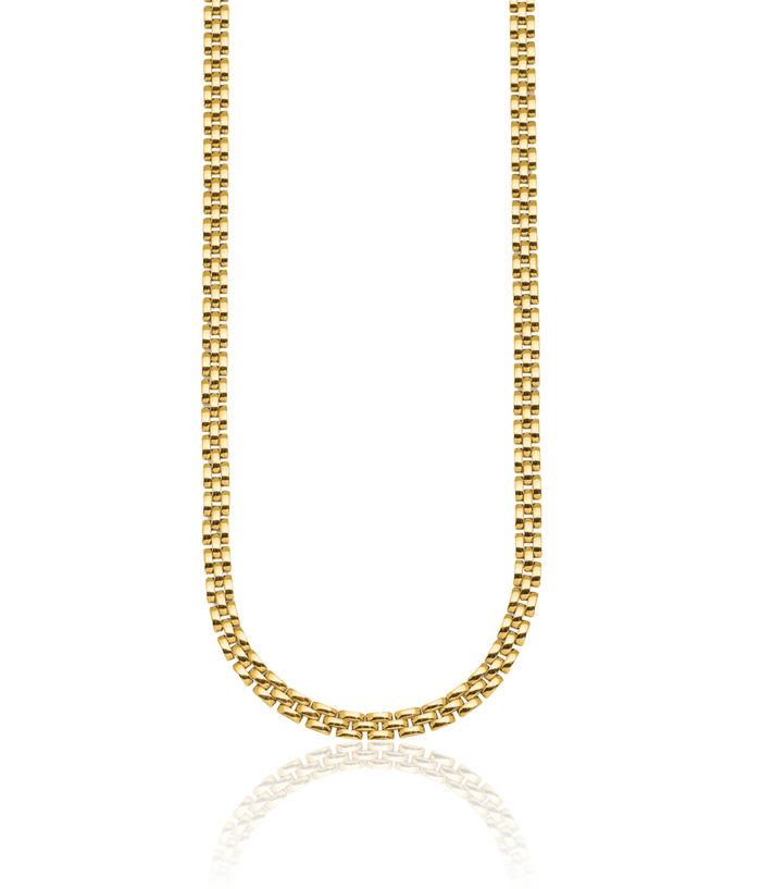 14K Solid Yellow Gold 4.8mm Link Necklace Chain