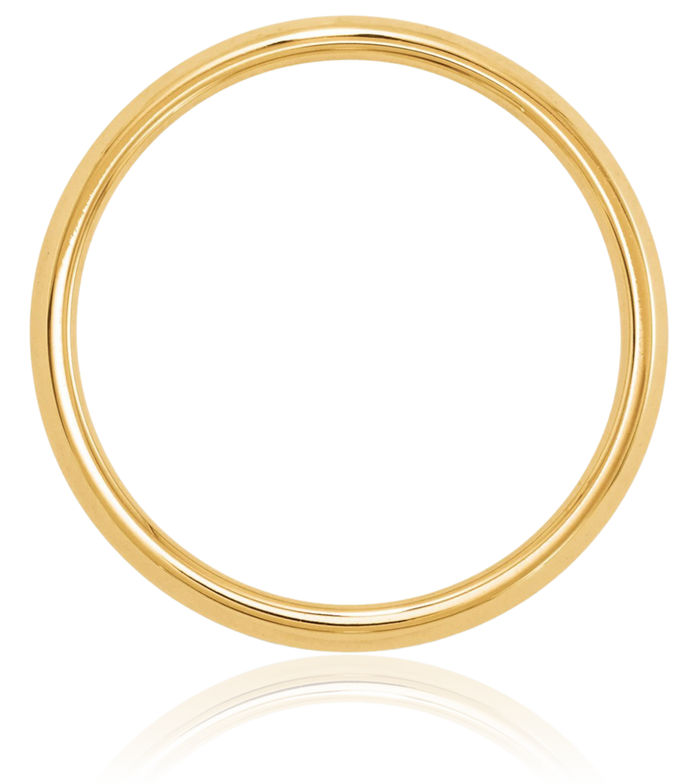 14K Solid Yellow Gold 4mm Knife Edge Comfort Fit Plain Classic Wedding Band Ring
