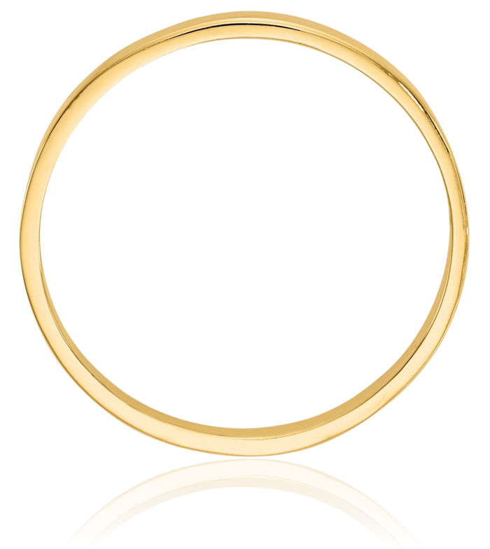 14K Solid Yellow Gold Band Ring