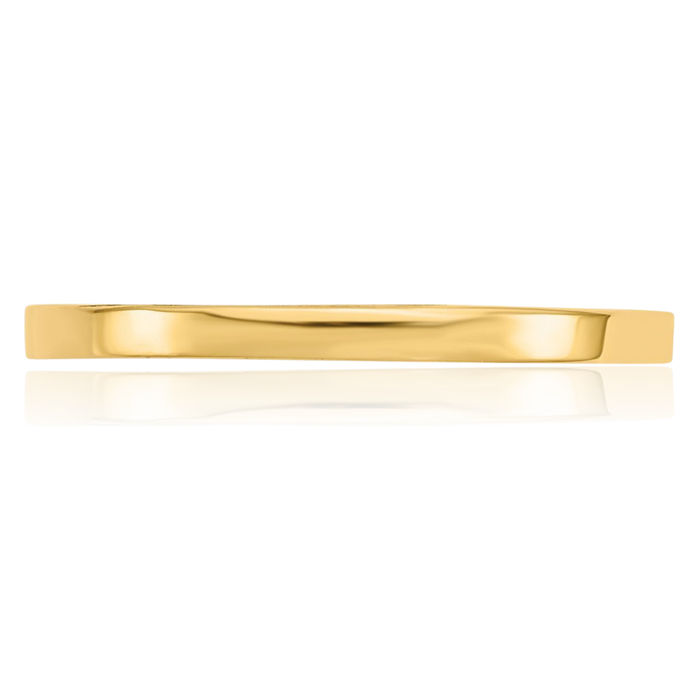 14K Solid Yellow Gold Band Ring
