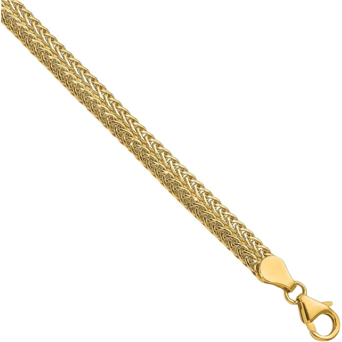 14K Solid Yellow Gold Chain Bracelet