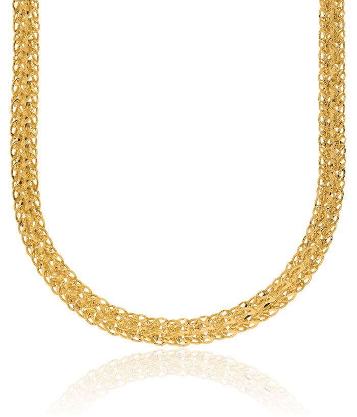 14K Solid Yellow Gold Chain Necklace