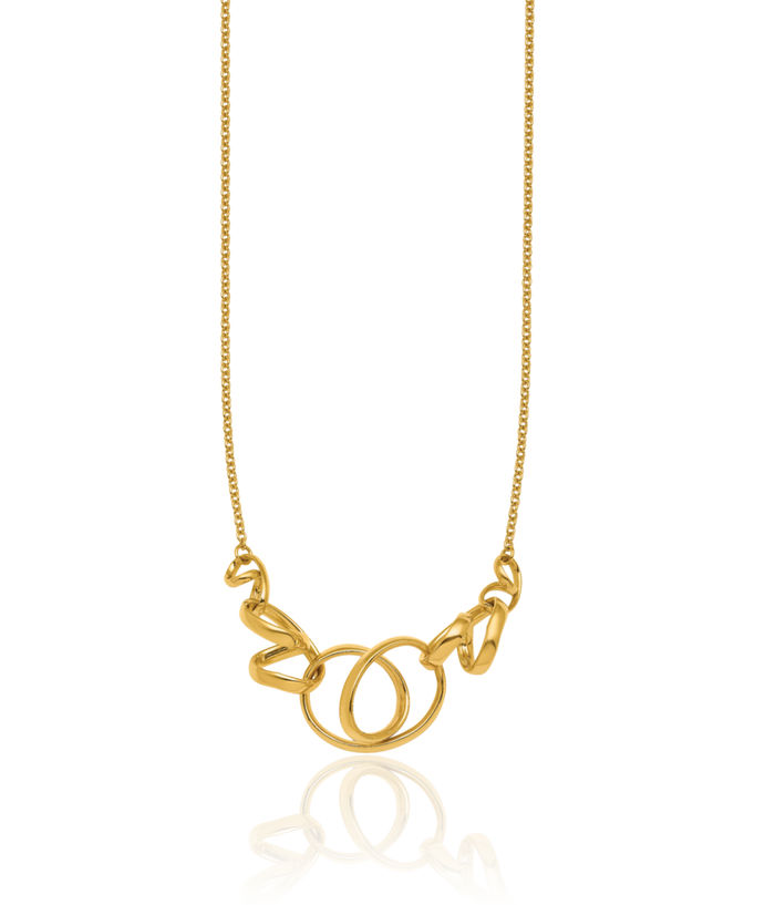 14K Solid Yellow Gold Contemporary Necklace Chain