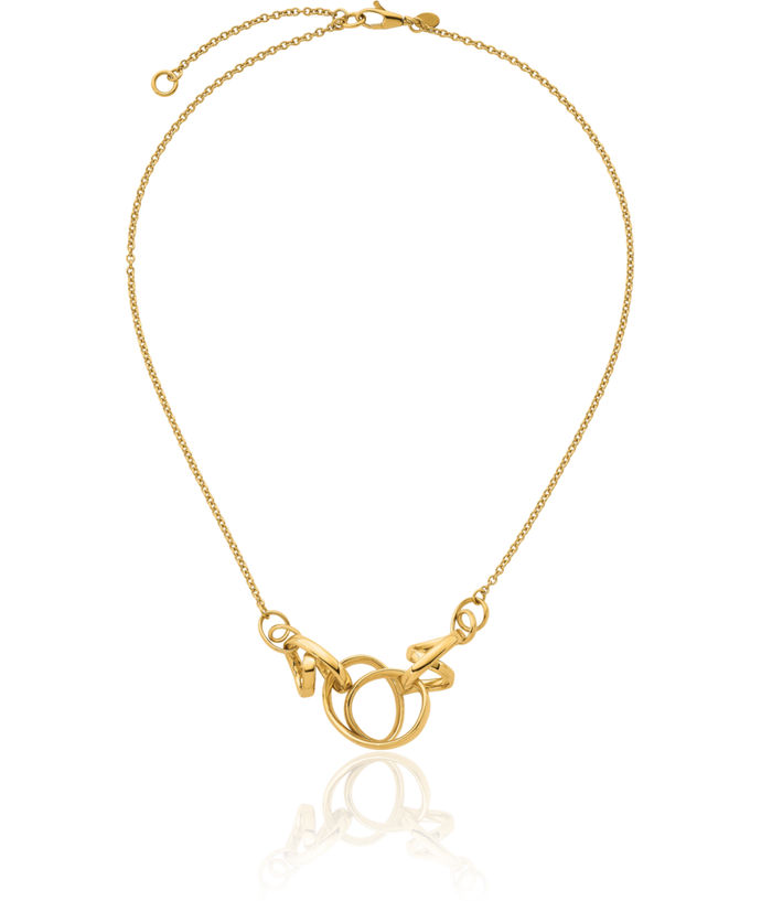 14K Solid Yellow Gold Contemporary Necklace Chain