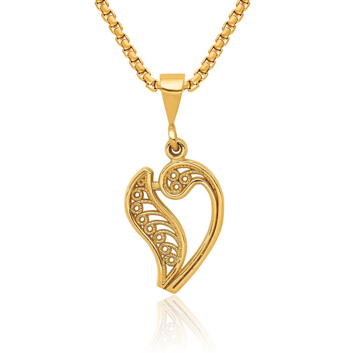 14K Solid Yellow Gold Dainty Letter V Initial Name Monogram Necklace Chain Pendant Charm