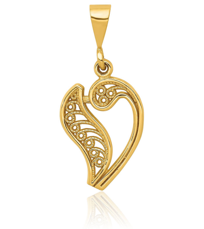 14K Solid Yellow Gold Dainty Letter V Initial Name Monogram Necklace Chain Pendant Charm